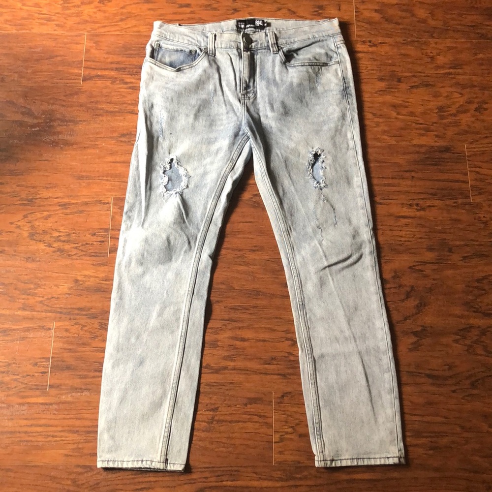 RSQ jeans 34x30 distressed blue